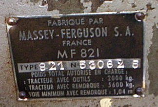 Massey Ferguson 821