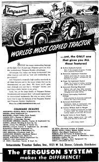 Amerikaanse Ferguson TO20 advertentie