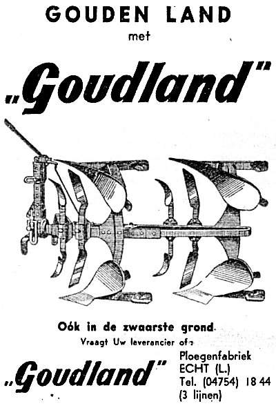 goudland avertentie wentelploeg