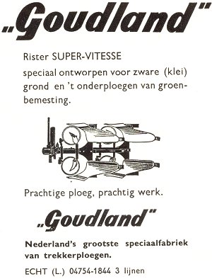 advertentie goudland wentelploeg