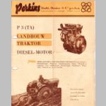 Perkins P3 TA diesel engine motor