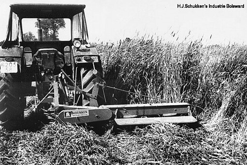 proefmaaien met de cirkelmaaier in frankrijk